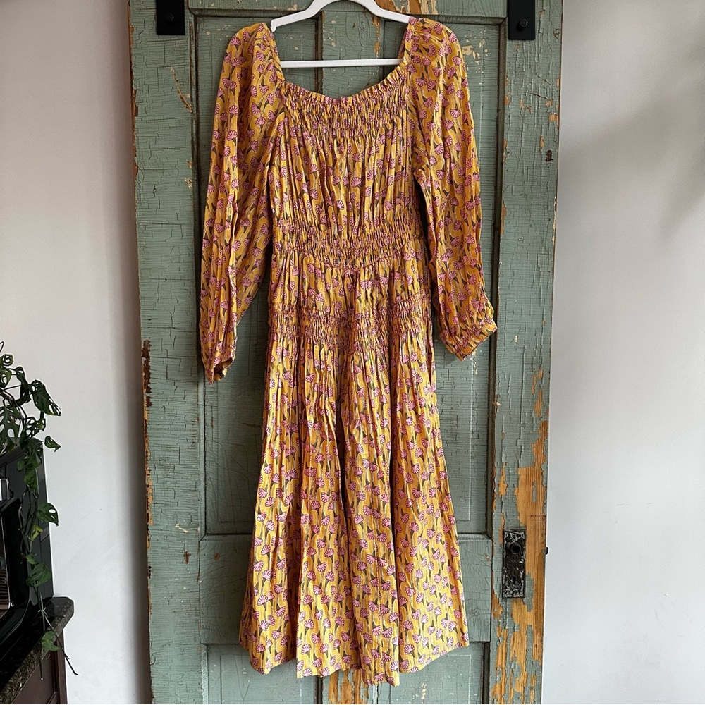 NWT Ciao Lucia Cecilia Dress Bloom Tiered Floral Cotton Size Womens Large - Picture 7 of 9